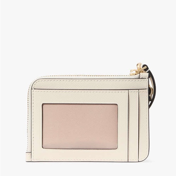 ♠️kate spade Madison Puffy Heart Small Card Holder Wristlet, Meringue Multi NWT